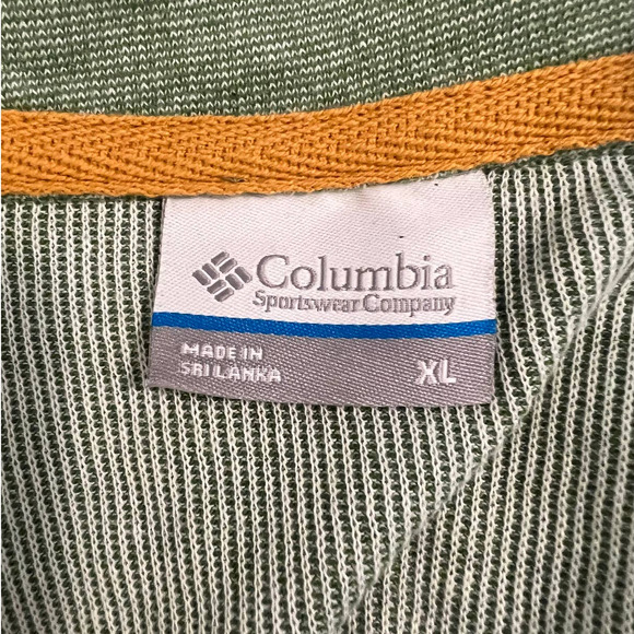 Columbia Men's Lightweight Jacket with Partial Zip in Green Size XL - Picture 4 of 5